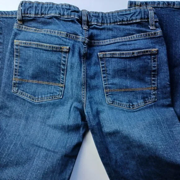 Cat & Jack Boy's Bootcut Medium Wash Jeans - Size 16 -EUC - Picture 6 of 8